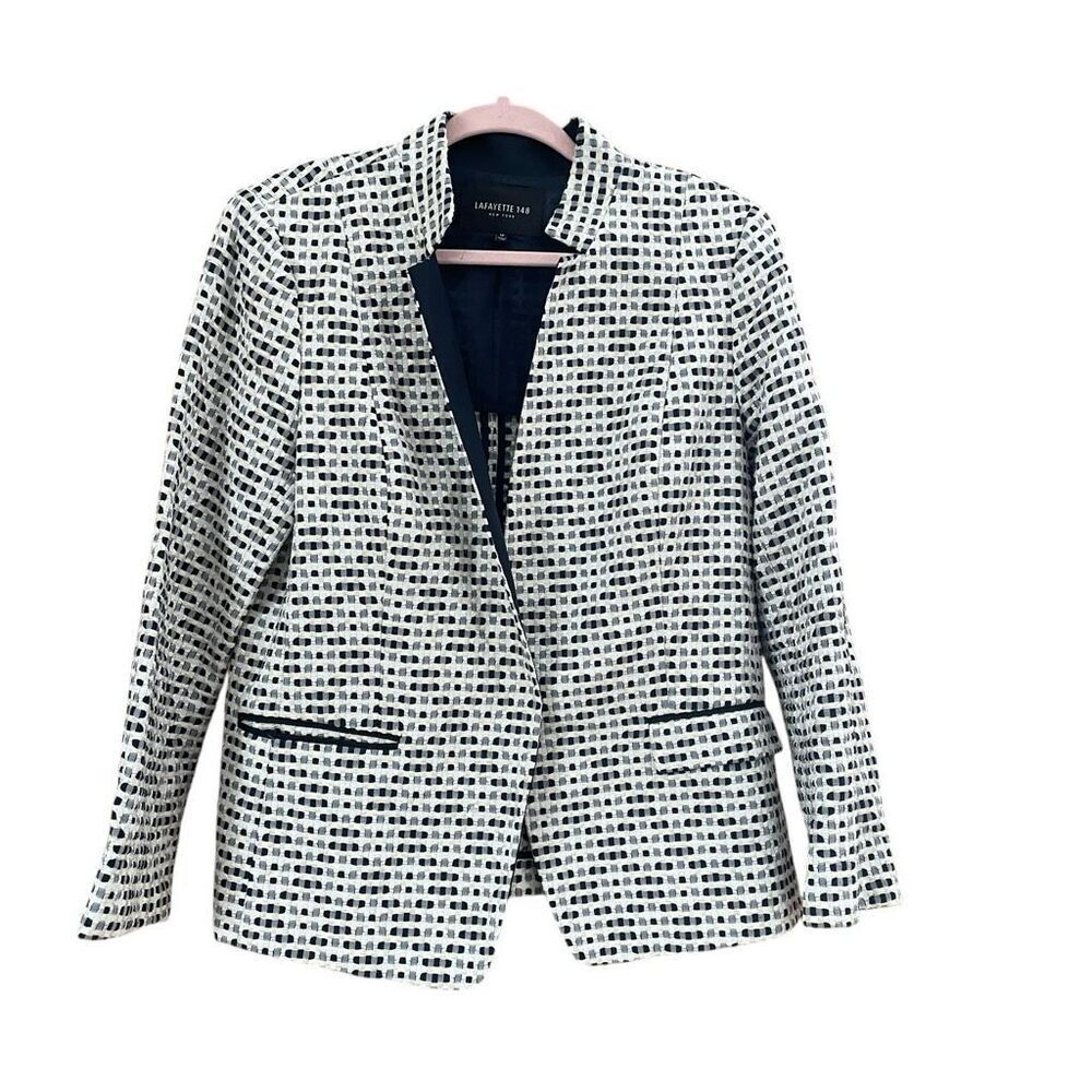 Lafayette 148 New York Black and White Blazer